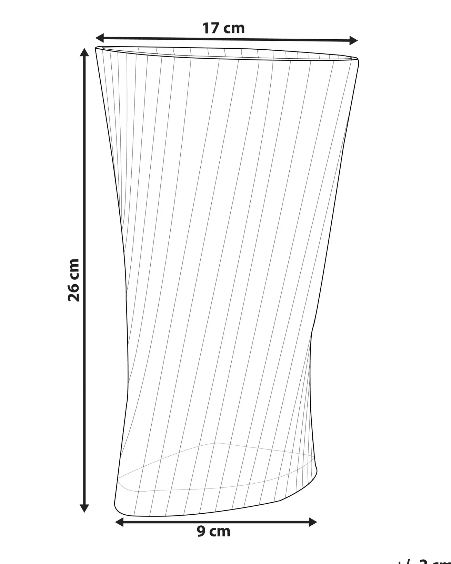 Vaso da fiori MARPISSA Vetro 26 cm Verde scuro