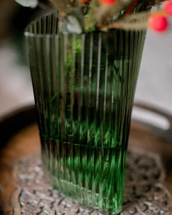 Vaso da fiori MARPISSA Vetro 26 cm Verde scuro