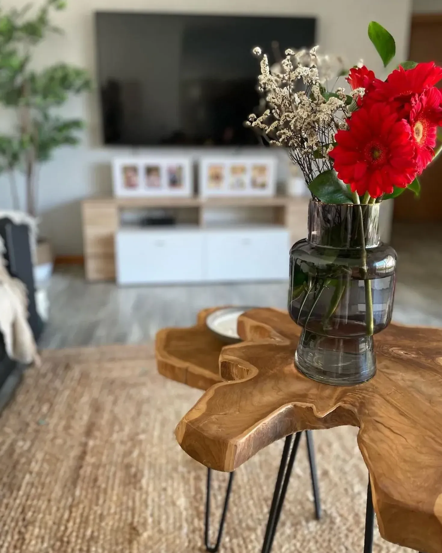 Vaso da fiori MEGALO Vetro 26 cm Grigio