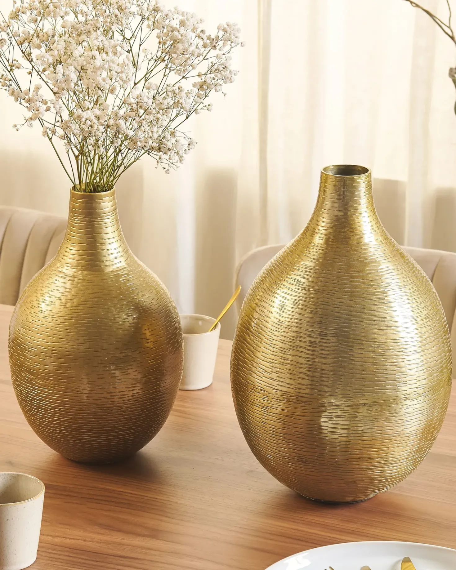 Vaso da fiori MOHENJO Metallo 32/35 cm Oro