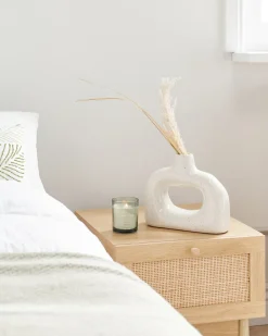 Vaso da fiori MOONEYE Gres porcellanato 19 cm Bianco sporco