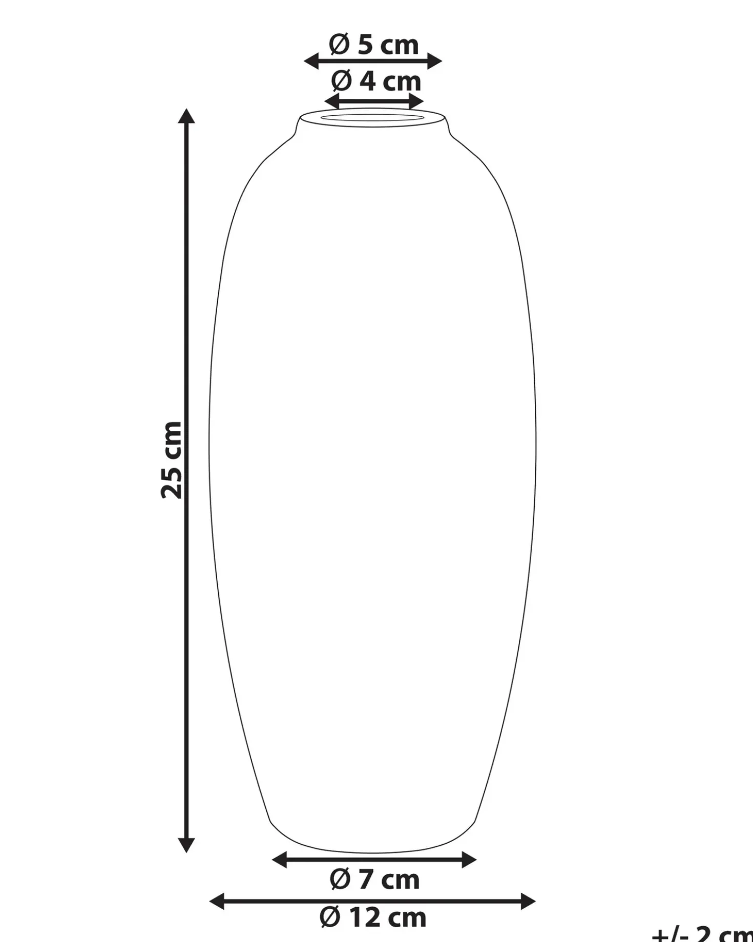 Vaso da fiori MUTILENE Gres porcellanato 25 cm Bianco