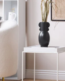 Vaso da fiori MYTILENE Ceramica 29 cm Nero