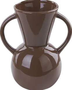 Vaso da fiori ORESTIADA Ceramica 19 cm Marrone