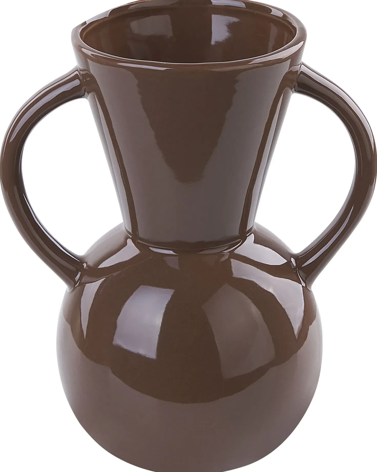 Vaso da fiori ORESTIADA Ceramica 19 cm Marrone