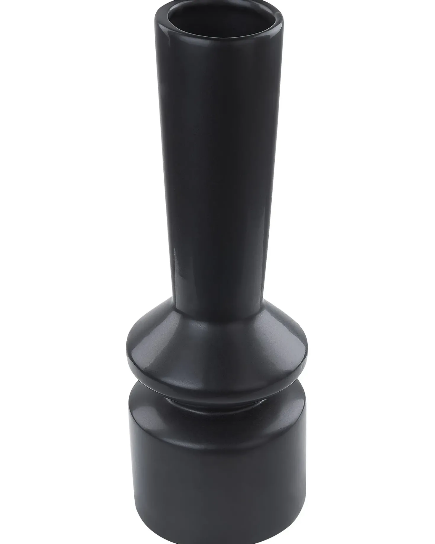 Vaso da fiori PEANIA Ceramica 30 cm Nero
