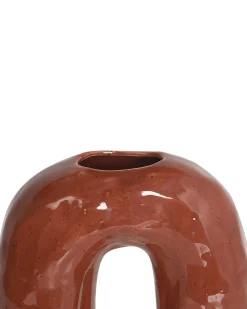 Vaso da fiori PERCH Gres porcellanato 29 cm Marrone