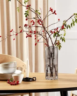 Vaso da fiori PERDIKI Vetro 30 cm Grigio