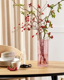 Vaso da fiori PERDIKI Vetro 30 cm Rosa