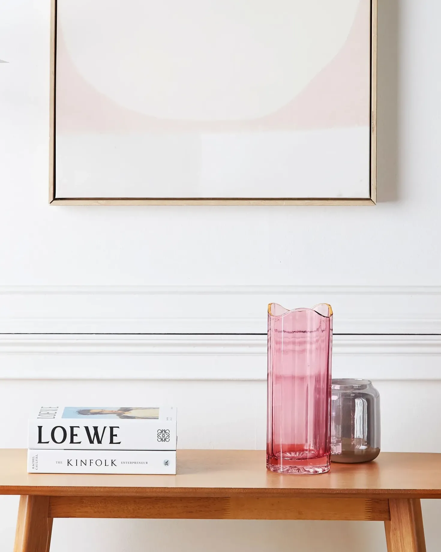 Vaso da fiori PERDIKI Vetro 30 cm Rosa