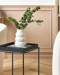 Vaso da fiori PIREAS Gres porcellanato 22 cm Bianco
