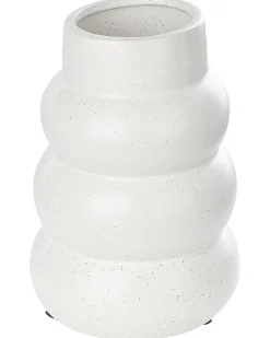 Vaso da fiori PIREAS Gres porcellanato 22 cm Bianco