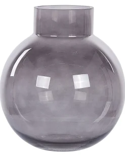 Vaso da fiori POLYDROSOS Vetro 22 cm Grigio