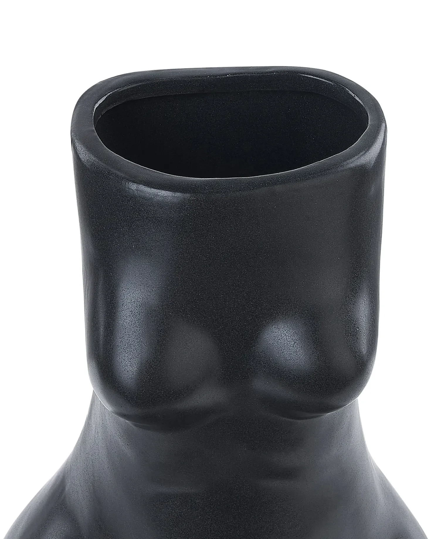 Vaso da fiori PYRGOS Ceramica 22 cm Nero