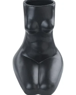 Vaso da fiori PYRGOS Ceramica 22 cm Nero