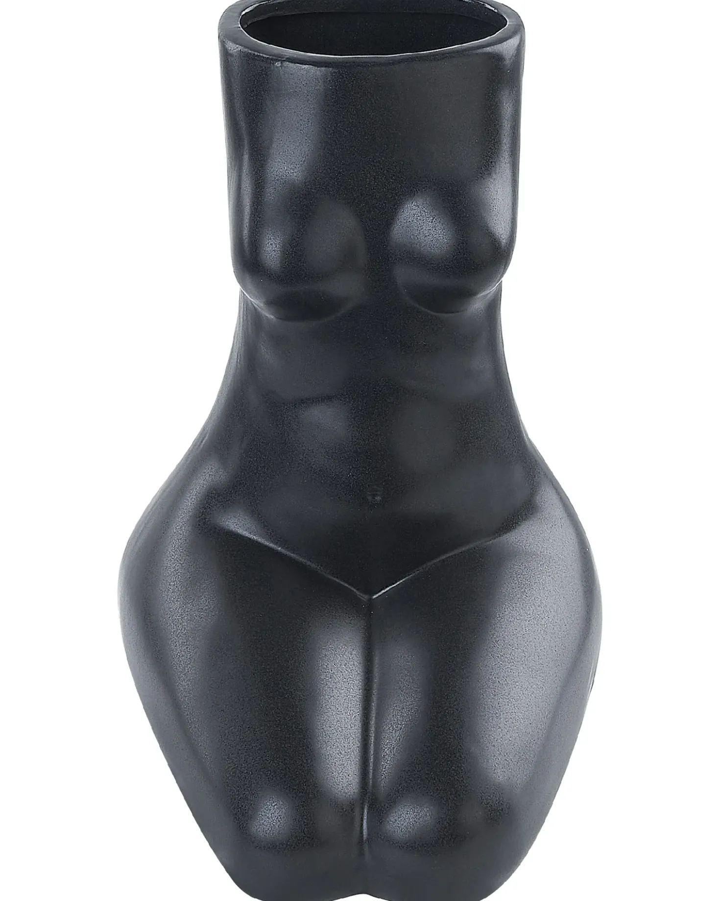 Vaso da fiori PYRGOS Ceramica 22 cm Nero