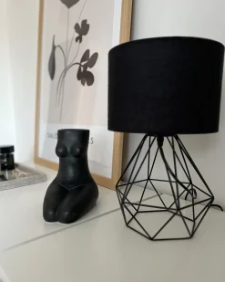 Vaso da fiori PYRGOS Ceramica 22 cm Nero