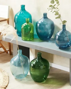 Vaso da fiori ROTI Vetro 39 cm Azzurro