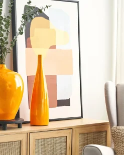 Vaso da fiori SABADELL Ceramica 50 cm Arancione