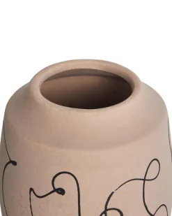 Vaso da fiori SKATE Gres porcellanato 20 cm Beige sabbia