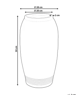 Vaso da fiori TRIKALA 50 cm Marrone chiaro