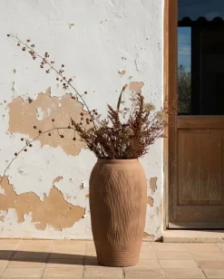 Vaso da fiori TRIKALA 50 cm Marrone chiaro