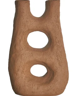 Vaso da fiori UARU Gres porcellanato 27 cm Marrone