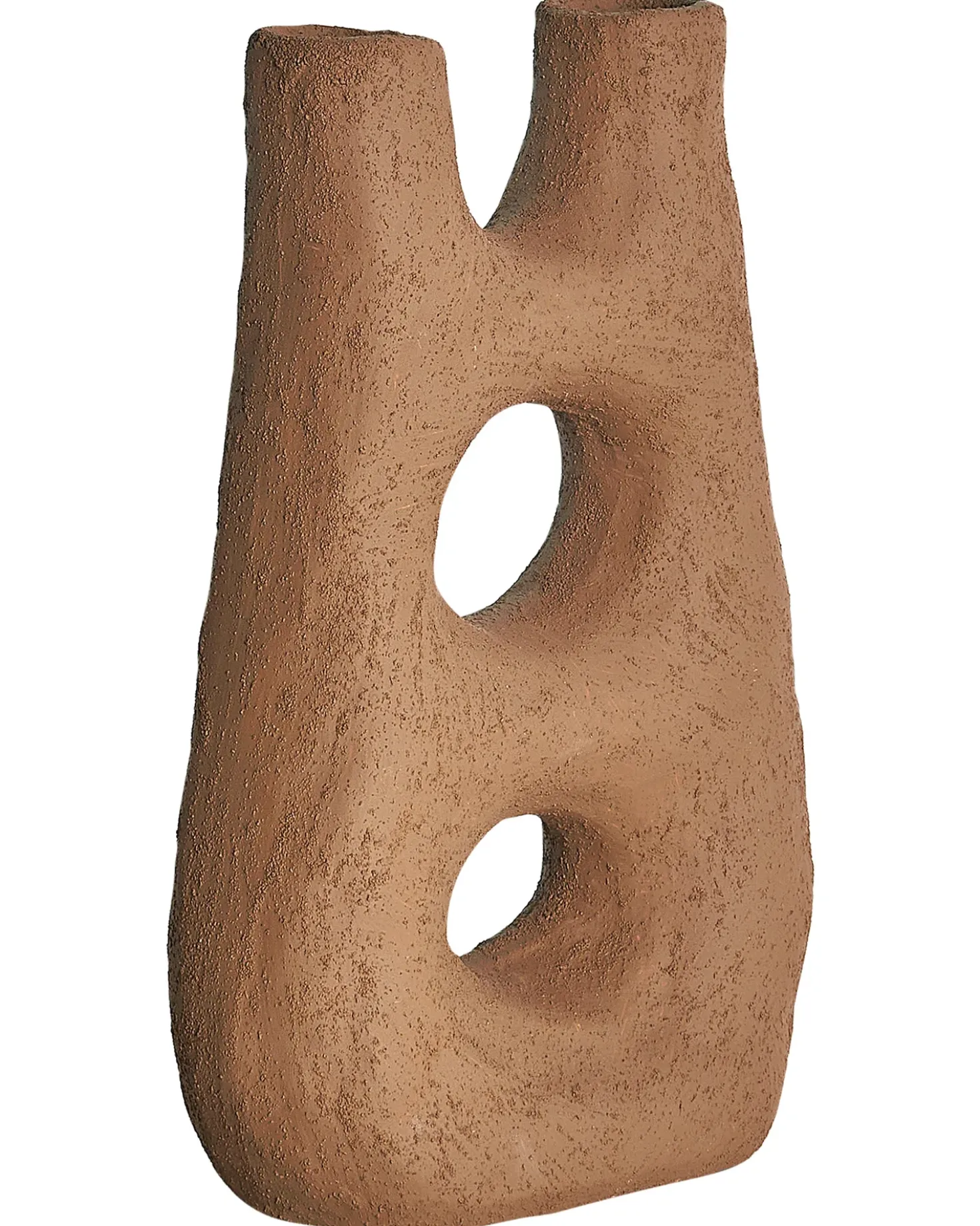 Vaso da fiori UARU Gres porcellanato 27 cm Marrone