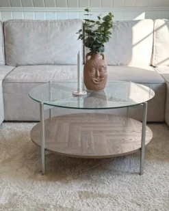 Vaso da fiori VERIA Ceramica 26 cm Beige sabbia