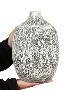 Vaso da fiori VIGO Ceramica 36 cm Grigio