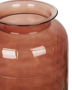 Vaso da fiori VINDALOO Vetro 35 cm Marrone dorato