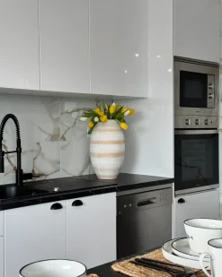 Vaso da fiori ZERVATA 42 cm Bianco sporco