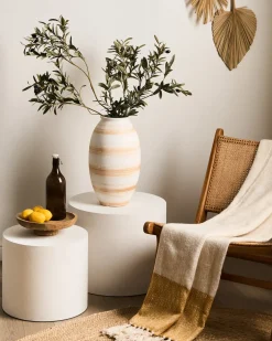 Vaso da fiori ZERVATA 42 cm Bianco sporco