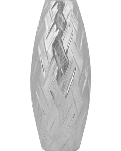 Vaso decorativo ARPAD Gres porcellanato 33 cm Argento