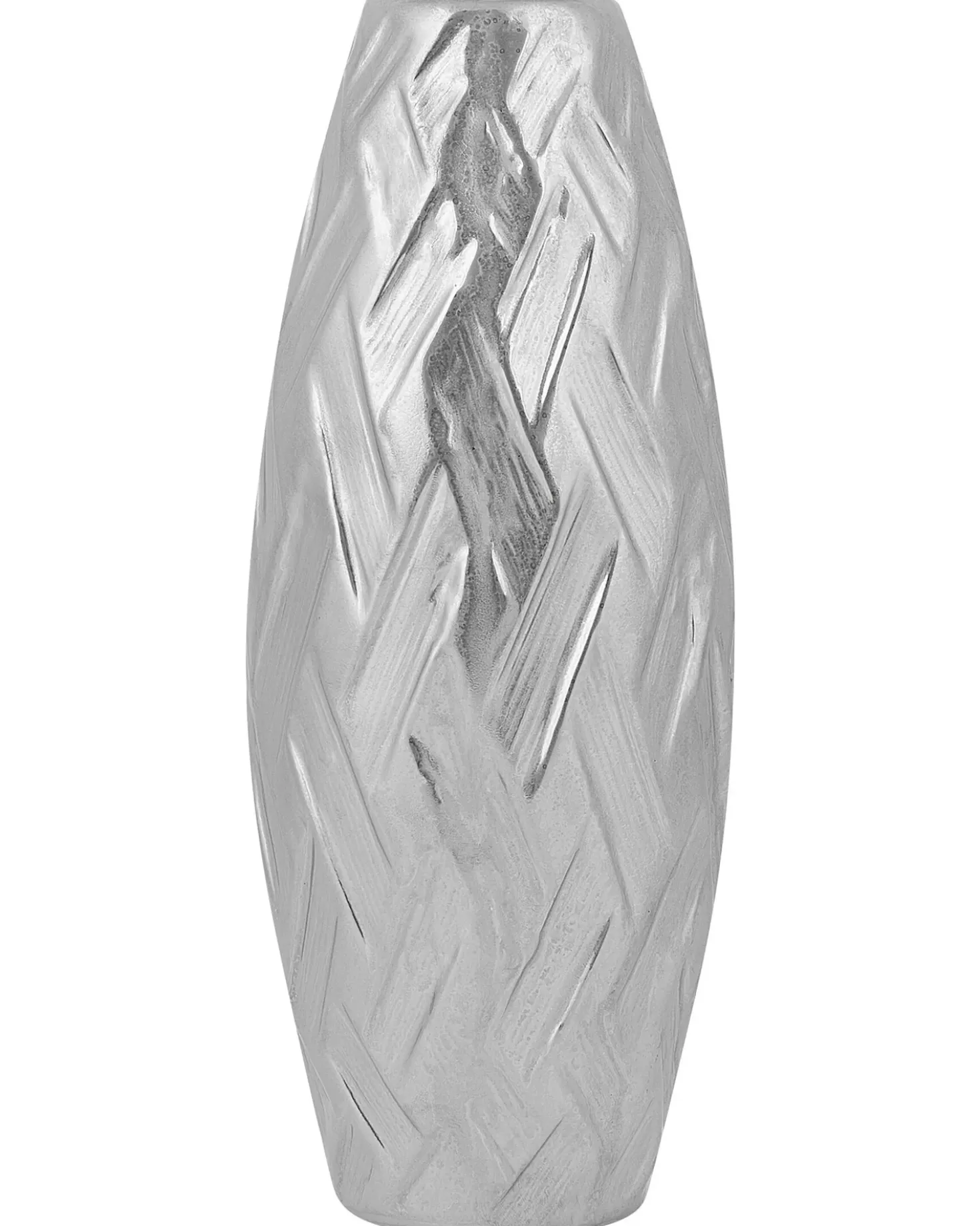 Vaso decorativo ARPAD Gres porcellanato 33 cm Argento