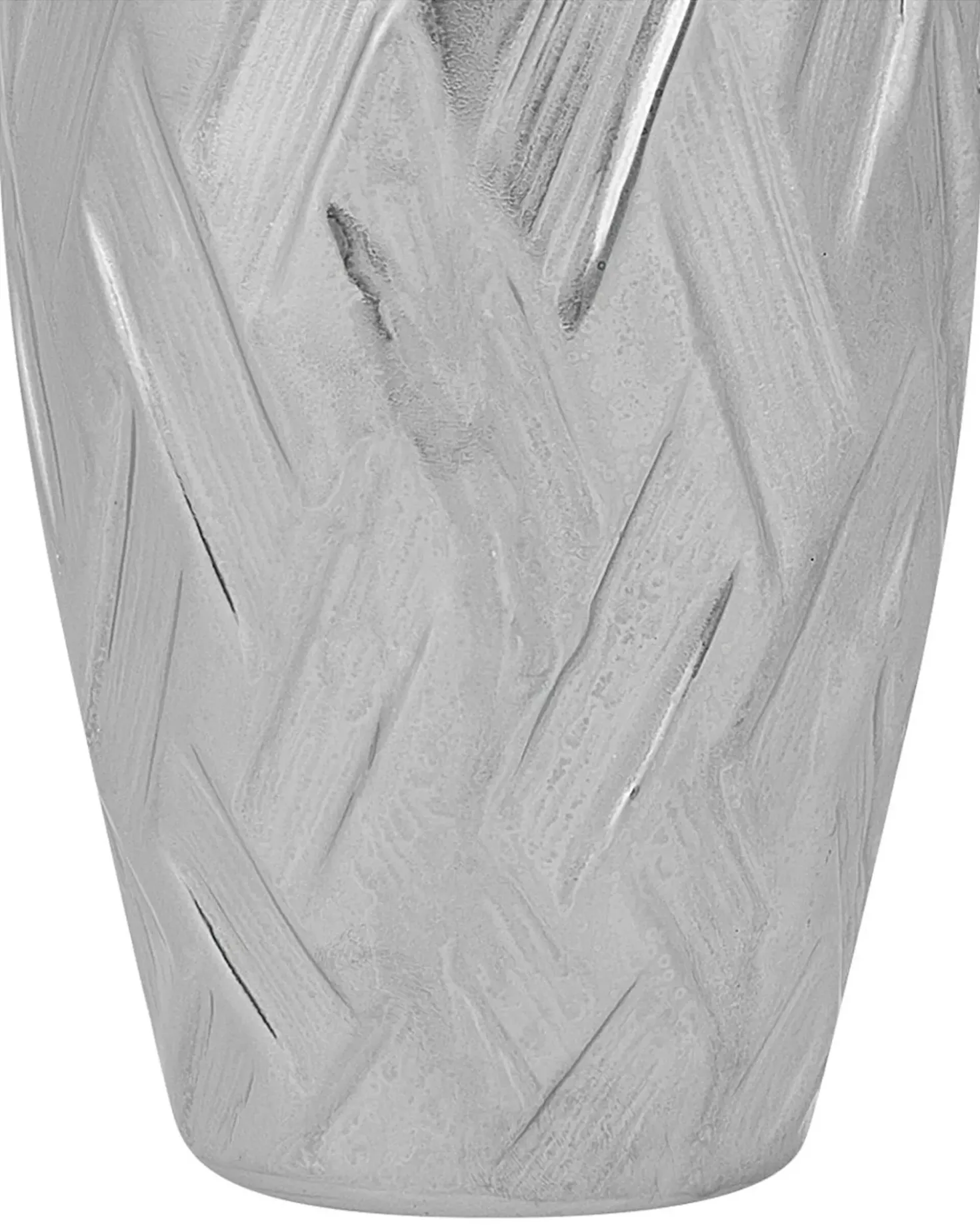 Vaso decorativo ARPAD Gres porcellanato 33 cm Argento