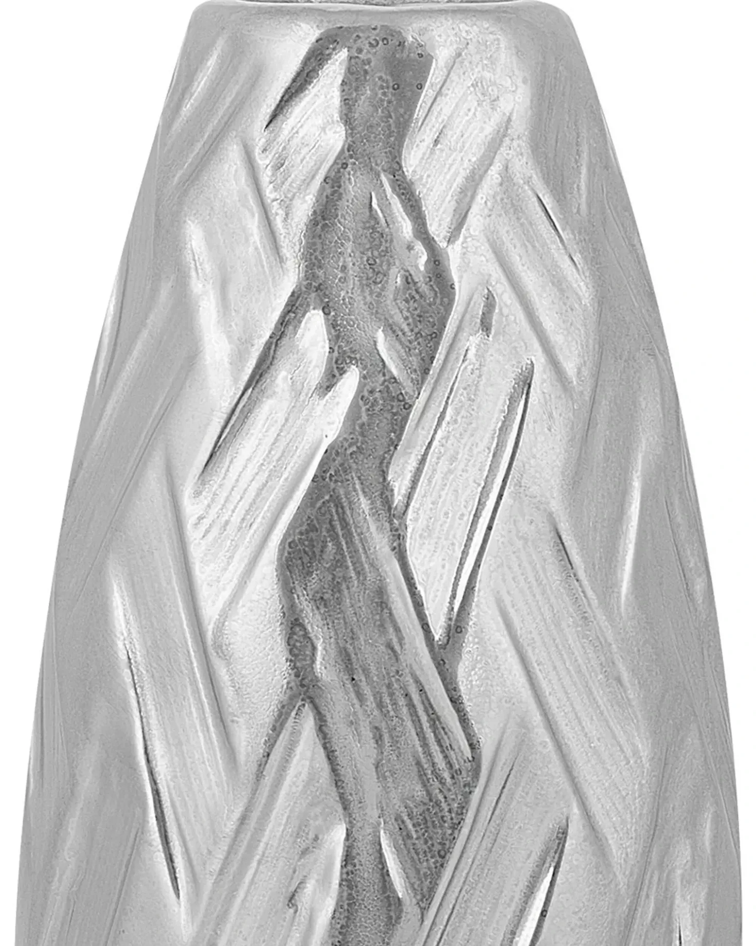Vaso decorativo ARPAD Gres porcellanato 33 cm Argento
