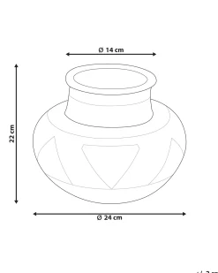 Vaso decorativo ASAHAN Rattan 22 cm Naturale