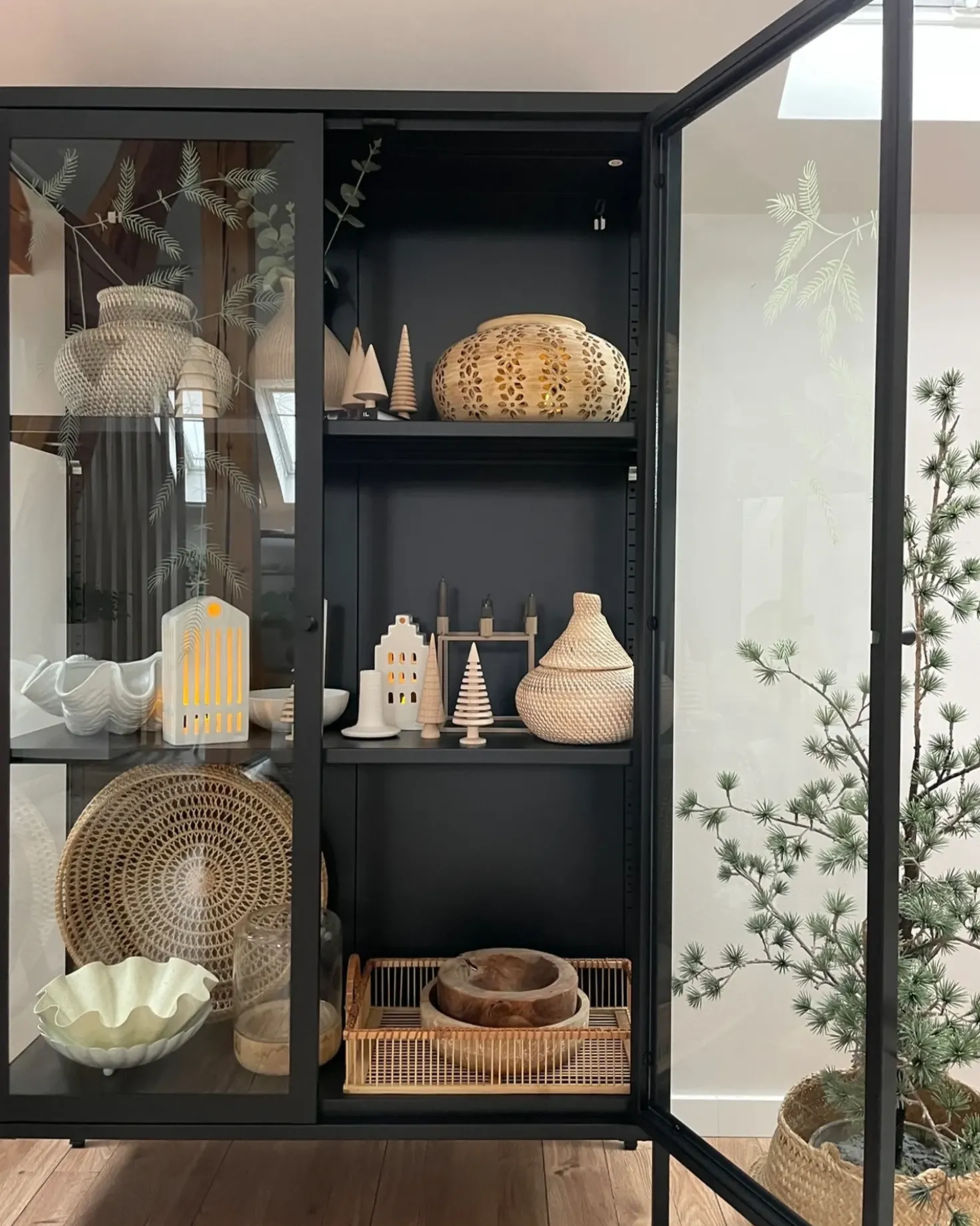Vaso decorativo ASAHAN Rattan 22 cm Naturale