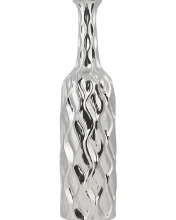 Vaso decorativo BASSANIA Gres porcellanato 45 cm Argento