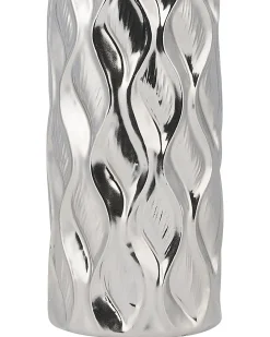Vaso decorativo BASSANIA Gres porcellanato 45 cm Argento