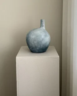 Vaso decorativo BENTONG Ceramica 26 cm Azzurro