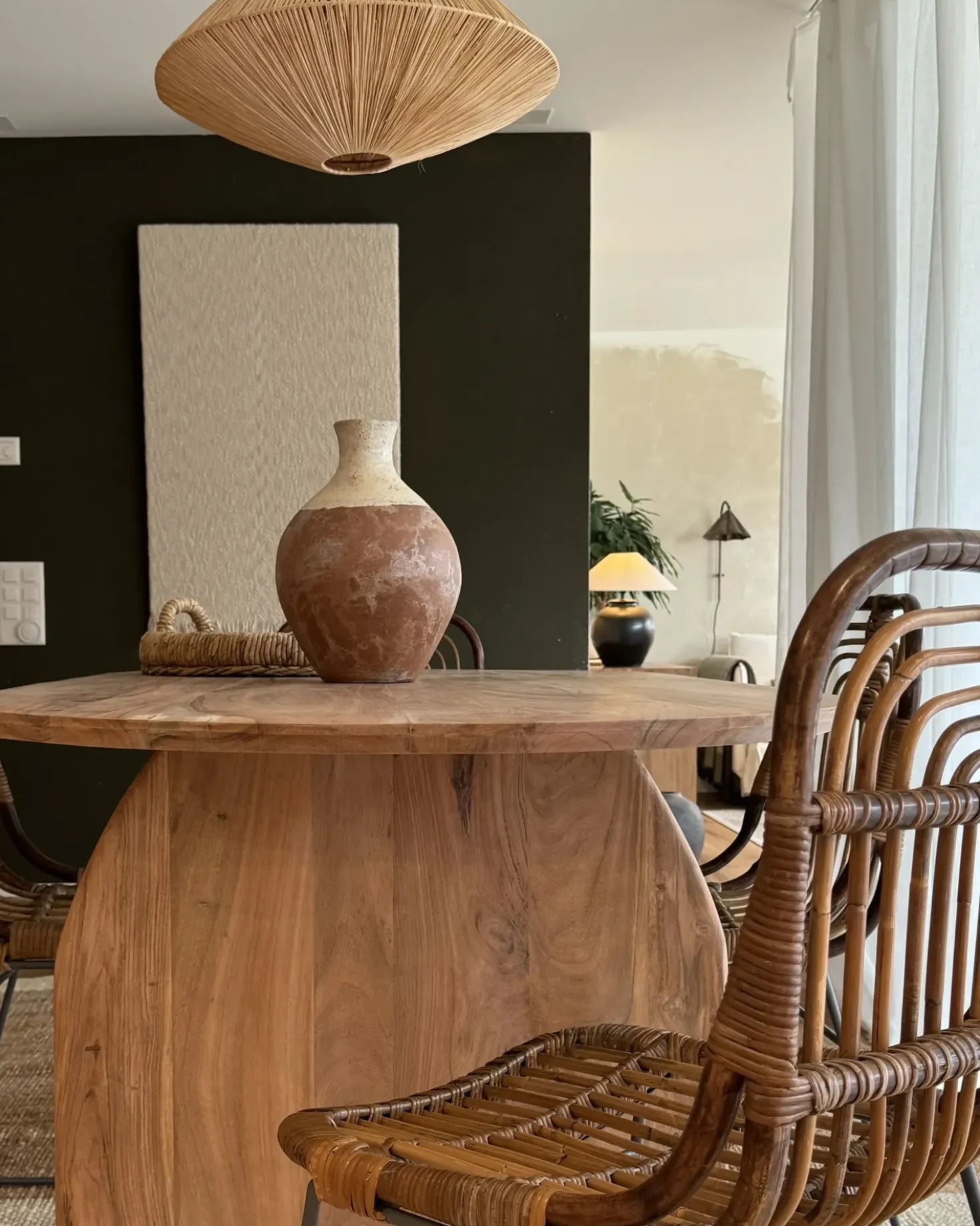 Vaso decorativo BURSA Ceramica 37 cm Marrone chiaro