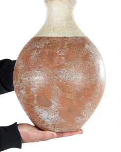 Vaso decorativo BURSA Ceramica 37 cm Marrone chiaro