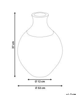 Vaso decorativo BURSA Ceramica 37 cm Marrone chiaro