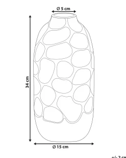 Vaso decorativo CENABUM Gres porcellanato 34 cm Bianco