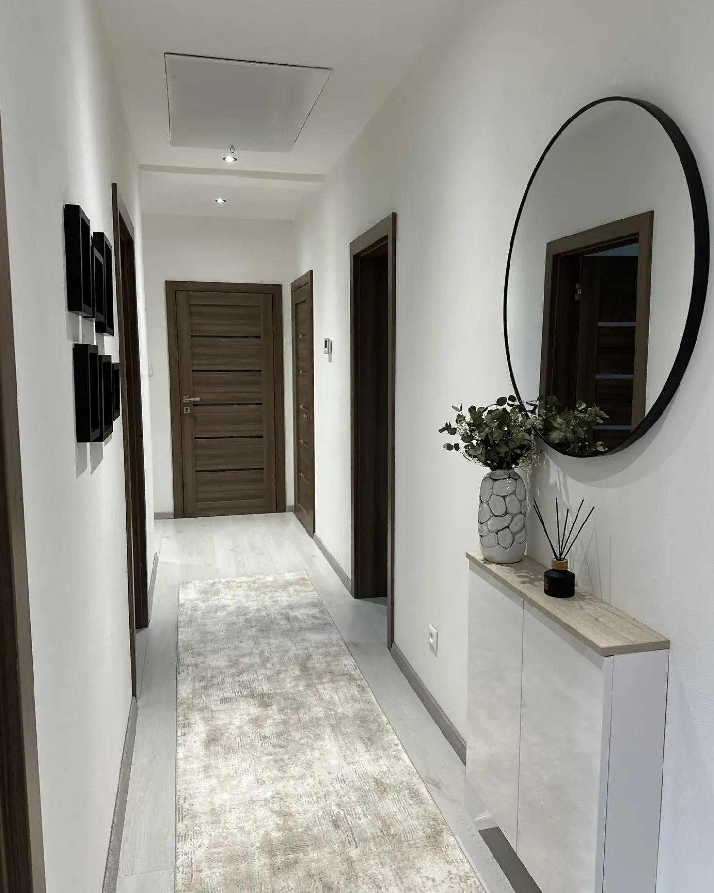 Vaso decorativo CENABUM Gres porcellanato 28 cm Bianco
