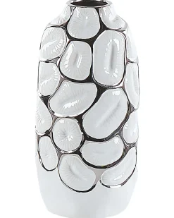 Vaso decorativo CENABUM Gres porcellanato 28 cm Bianco
