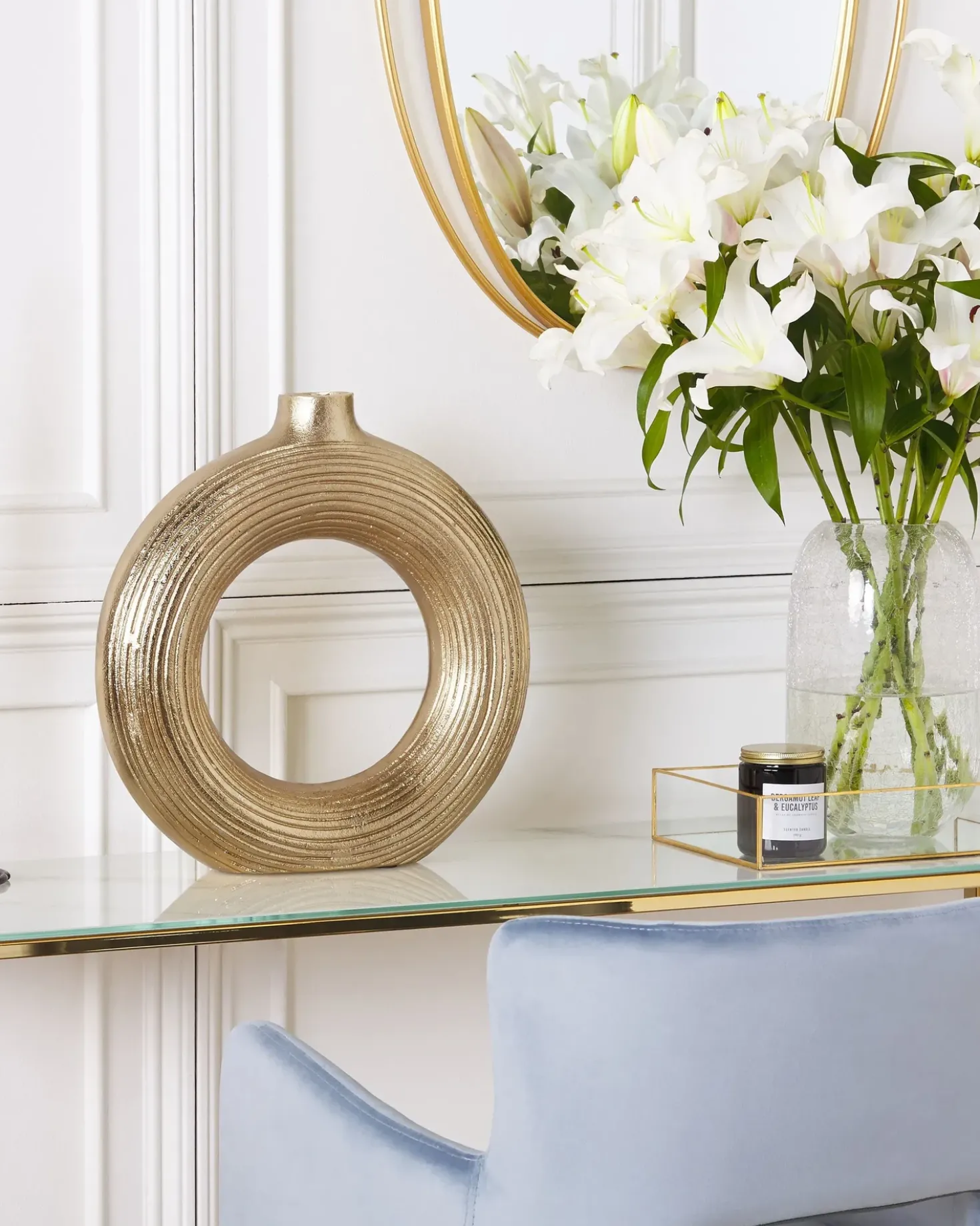 Vaso decorativo COMAL Metallo 40 cm Oro