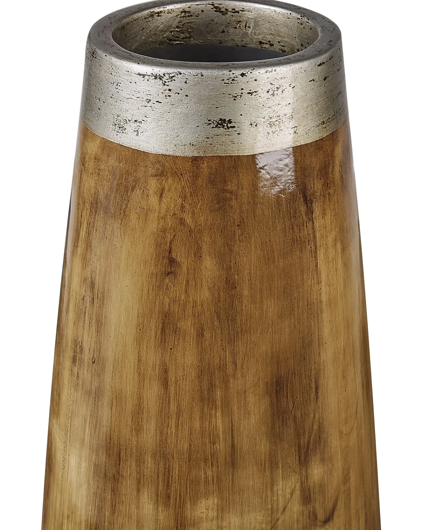 Vaso decorativo CYRENE Ceramica 50 cm Marrone scuro